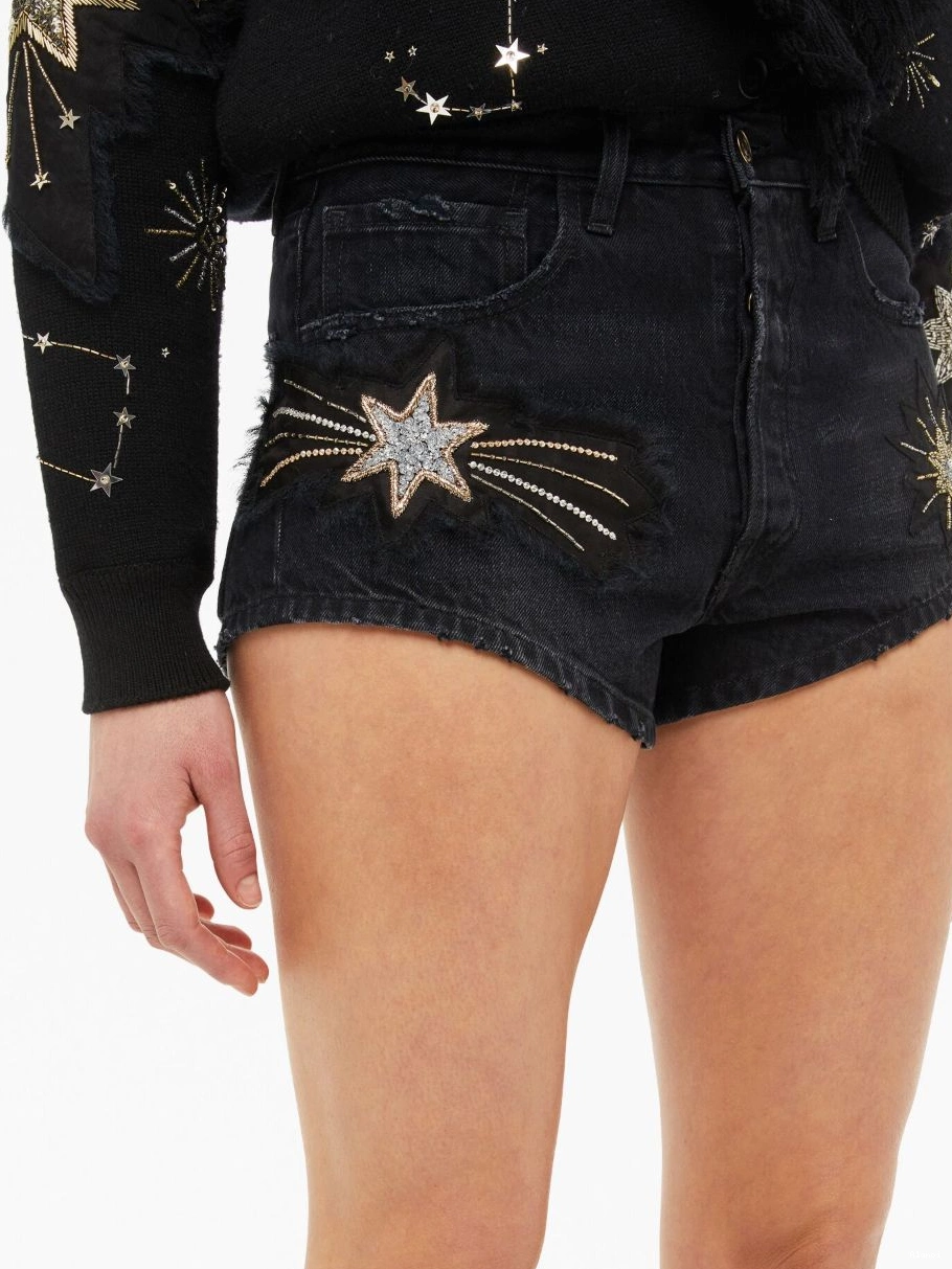 Cheap Wandering Star Women shorts Alanui The denim 0422